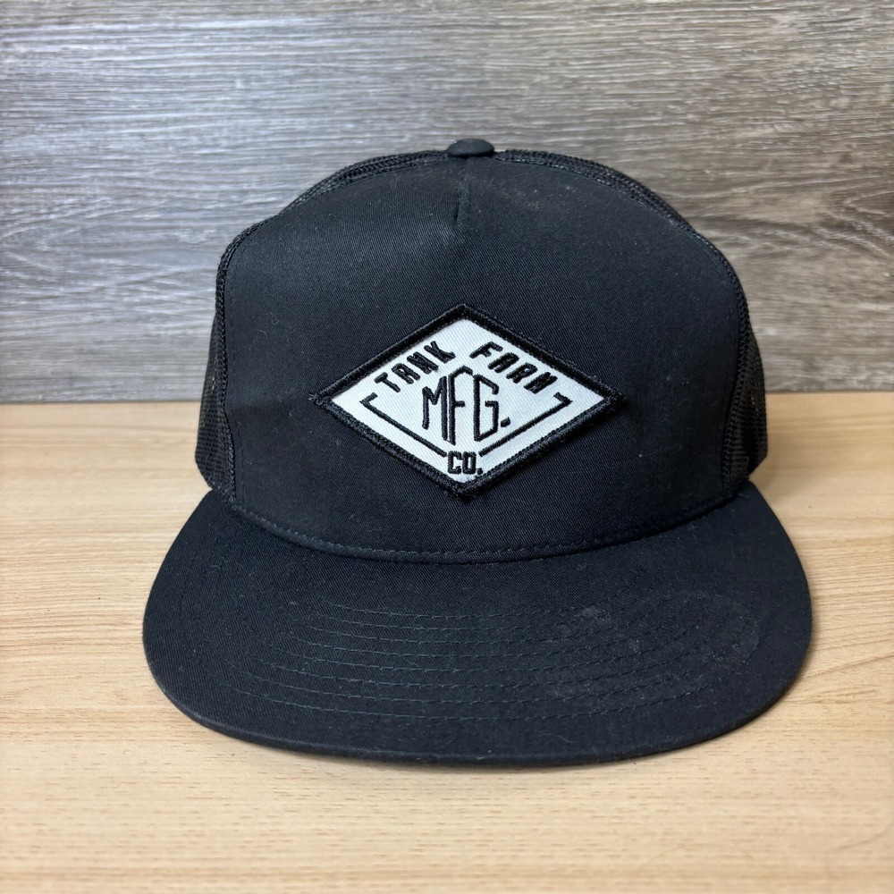 Tank Farm Hat Cap Snapback Black Trucker Tankfarm MFG Co Outdoors